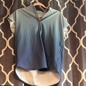 Figs Rafaela scrub top XS Ocean Mist ombré po#3852